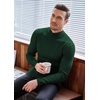 image:imageCOOFANDY Mens Mock Turtleneck Slim Fit Pullover Sweater Casual Basic Knitted Thermal SweatersForest Green