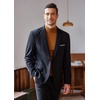 image:imageCOOFANDY Mens Mock Turtleneck Slim Fit Pullover Sweater Casual Basic Knitted Thermal SweatersLight Brown