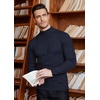 image:imageCOOFANDY Mens Mock Turtleneck Slim Fit Pullover Sweater Casual Basic Knitted Thermal SweatersNavy Blue