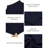 image:imageCOOFANDY Mens Mock Turtleneck Slim Fit Pullover Sweater Casual Basic Knitted Thermal SweatersNavy Blue