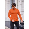 image:imageCOOFANDY Mens Mock Turtleneck Slim Fit Pullover Sweater Casual Basic Knitted Thermal SweatersOrange