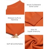 image:imageCOOFANDY Mens Mock Turtleneck Slim Fit Pullover Sweater Casual Basic Knitted Thermal SweatersOrange