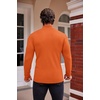 image:imageCOOFANDY Mens Mock Turtleneck Slim Fit Pullover Sweater Casual Basic Knitted Thermal SweatersOrange