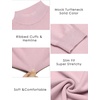 image:imageCOOFANDY Mens Mock Turtleneck Slim Fit Pullover Sweater Casual Basic Knitted Thermal SweatersPink
