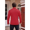 image:imageCOOFANDY Mens Mock Turtleneck Slim Fit Pullover Sweater Casual Basic Knitted Thermal SweatersRed