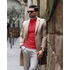 image:imageCOOFANDY Mens Mock Turtleneck Slim Fit Pullover Sweater Casual Basic Knitted Thermal SweatersRed