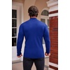 image:imageCOOFANDY Mens Mock Turtleneck Slim Fit Pullover Sweater Casual Basic Knitted Thermal SweatersRoyal Blue
