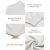 image:imageCOOFANDY Mens Mock Turtleneck Slim Fit Pullover Sweater Casual Basic Knitted Thermal SweatersWhite