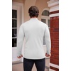 image:imageCOOFANDY Mens Mock Turtleneck Slim Fit Pullover Sweater Casual Basic Knitted Thermal SweatersWhite