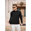 image:imageCOOFANDY Mens Mock Turtleneck Sweater Long Sleeve Knitted Slim Fit Casual Half Neck Pullover SweatersBlack
