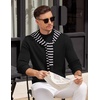 image:imageCOOFANDY Mens Mock Turtleneck Sweater Long Sleeve Knitted Slim Fit Casual Half Neck Pullover SweatersBlack