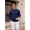 image:imageCOOFANDY Mens Mock Turtleneck Sweater Long Sleeve Knitted Slim Fit Casual Half Neck Pullover SweatersBlue Purple