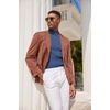 image:imageCOOFANDY Mens Mock Turtleneck Sweater Short Sleeve Casual Basic Tops Ribbed Knit Pullover Solid TeeGrey Blue