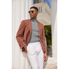 image:imageCOOFANDY Mens Mock Turtleneck Sweater Short Sleeve Casual Basic Tops Ribbed Knit Pullover Solid TeeLight Grey