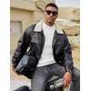 image:imageCOOFANDY Mens Mock Turtleneck Sweater Short Sleeve Casual Basic Tops Ribbed Knit Pullover Solid TeePat5 White Striped