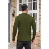 image:imageCOOFANDY Mens Mock Turtleneck Sweaters Long Sleeve Casual Knit Shirts Half Neck Thermal Lightweight Pullover SweaterArmy Green