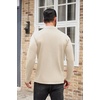 image:imageCOOFANDY Mens Mock Turtleneck Sweaters Long Sleeve Casual Knit Shirts Half Neck Thermal Lightweight Pullover SweaterCream