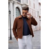 image:imageCOOFANDY Mens Mock Turtleneck Sweaters Long Sleeve Casual Knit Shirts Half Neck Thermal Lightweight Pullover SweaterDark Blue