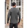 image:imageCOOFANDY Mens Mock Turtleneck Sweaters Long Sleeve Casual Knit Shirts Half Neck Thermal Lightweight Pullover SweaterGrey