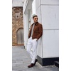 image:imageCOOFANDY Mens Mock Turtleneck Sweaters Long Sleeve Casual Knit Shirts Half Neck Thermal Lightweight Pullover SweaterLight Grey