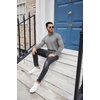 image:imageCOOFANDY Mens Mock Turtleneck Sweaters Long Sleeve Casual Knit Shirts Half Neck Thermal Lightweight Pullover SweaterLight Grey