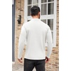 image:imageCOOFANDY Mens Mock Turtleneck Sweaters Long Sleeve Casual Knit Shirts Half Neck Thermal Lightweight Pullover SweaterWhite