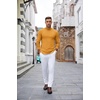 image:imageCOOFANDY Mens Mock Turtleneck Sweaters Long Sleeve Casual Knit Shirts Half Neck Thermal Lightweight Pullover SweaterYellow