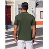 image:imageCOOFANDY Mens Polo Shirts Short Sleeve Casual Knit Polo Shirt Vintage Golf T Shirts Old Money TopsArmy Green