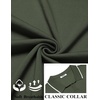 image:imageCOOFANDY Mens Polo Shirts Short Sleeve Casual Knit Polo Shirt Vintage Golf T Shirts Old Money TopsArmy Green