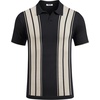 image:imageCOOFANDY Mens Polo Shirts Short Sleeve Casual Knit Polo Shirt Vintage Golf T Shirts Old Money TopsBlack  Beige