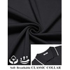 image:imageCOOFANDY Mens Polo Shirts Short Sleeve Casual Knit Polo Shirt Vintage Golf T Shirts Old Money TopsBlack