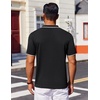 image:imageCOOFANDY Mens Polo Shirts Short Sleeve Casual Knit Polo Shirt Vintage Golf T Shirts Old Money TopsBlack