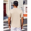 image:imageCOOFANDY Mens Polo Shirts Short Sleeve Casual Knit Polo Shirt Vintage Golf T Shirts Old Money TopsChampagne