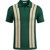 image:imageCOOFANDY Mens Polo Shirts Short Sleeve Casual Knit Polo Shirt Vintage Golf T Shirts Old Money TopsGreen  Black
