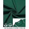 image:imageCOOFANDY Mens Polo Shirts Short Sleeve Casual Knit Polo Shirt Vintage Golf T Shirts Old Money TopsGreen