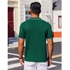 image:imageCOOFANDY Mens Polo Shirts Short Sleeve Casual Knit Polo Shirt Vintage Golf T Shirts Old Money TopsGreen