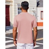 image:imageCOOFANDY Mens Polo Shirts Short Sleeve Casual Knit Polo Shirt Vintage Golf T Shirts Old Money TopsPink