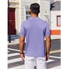 image:imageCOOFANDY Mens Polo Shirts Short Sleeve Casual Knit Polo Shirt Vintage Golf T Shirts Old Money TopsPurple