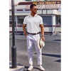 image:imageCOOFANDY Mens Polo Shirts Short Sleeve Casual Knit Polo Shirt Vintage Golf T Shirts Old Money TopsWhite