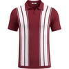 image:imageCOOFANDY Mens Polo Shirts Short Sleeve Casual Knit Polo Shirt Vintage Golf T Shirts Old Money TopsWine Red  White