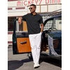 image:imageCOOFANDY Mens Polo Shirts Short Sleeve Casual Summer Polo Tee Classic Collared Golf Stylish Tops01black