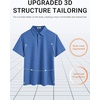 image:imageCOOFANDY Mens Polo Shirts Short Sleeve Casual Summer Polo Tee Classic Collared Golf Stylish TopsBlue