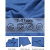 image:imageCOOFANDY Mens Polo Shirts Short Sleeve Casual Summer Polo Tee Classic Collared Golf Stylish TopsBlue
