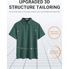 image:imageCOOFANDY Mens Polo Shirts Short Sleeve Casual Summer Polo Tee Classic Collared Golf Stylish TopsGreen