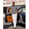 image:imageCOOFANDY Mens Polo Shirts Short Sleeve Casual Summer Polo Tee Classic Collared Golf Stylish TopsGrey