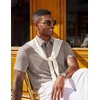image:imageCOOFANDY Mens Polo Shirts Short Sleeve Casual Summer Polo Tee Classic Collared Golf Stylish TopsKhaki