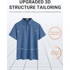 image:imageCOOFANDY Mens Polo Shirts Short Sleeve Casual Summer Polo Tee Classic Collared Golf Stylish TopsNavy Blue