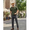 image:imageCOOFANDY Mens Polo Shirts Short Sleeve V Neck Knit Shirts for Men Casual Old Money Clothes Mens Golf ShirtArmy Green