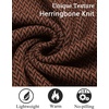 image:imageCOOFANDY Mens Quarter Zip Pullover Slim Fit Lightweight Knit Pullover Sweaters Casual Polo SweaterBrown