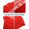 image:imageCOOFANDY Mens Quarter Zip Pullover Slim Fit Lightweight Knit Pullover Sweaters Casual Polo SweaterChristmas Red  White